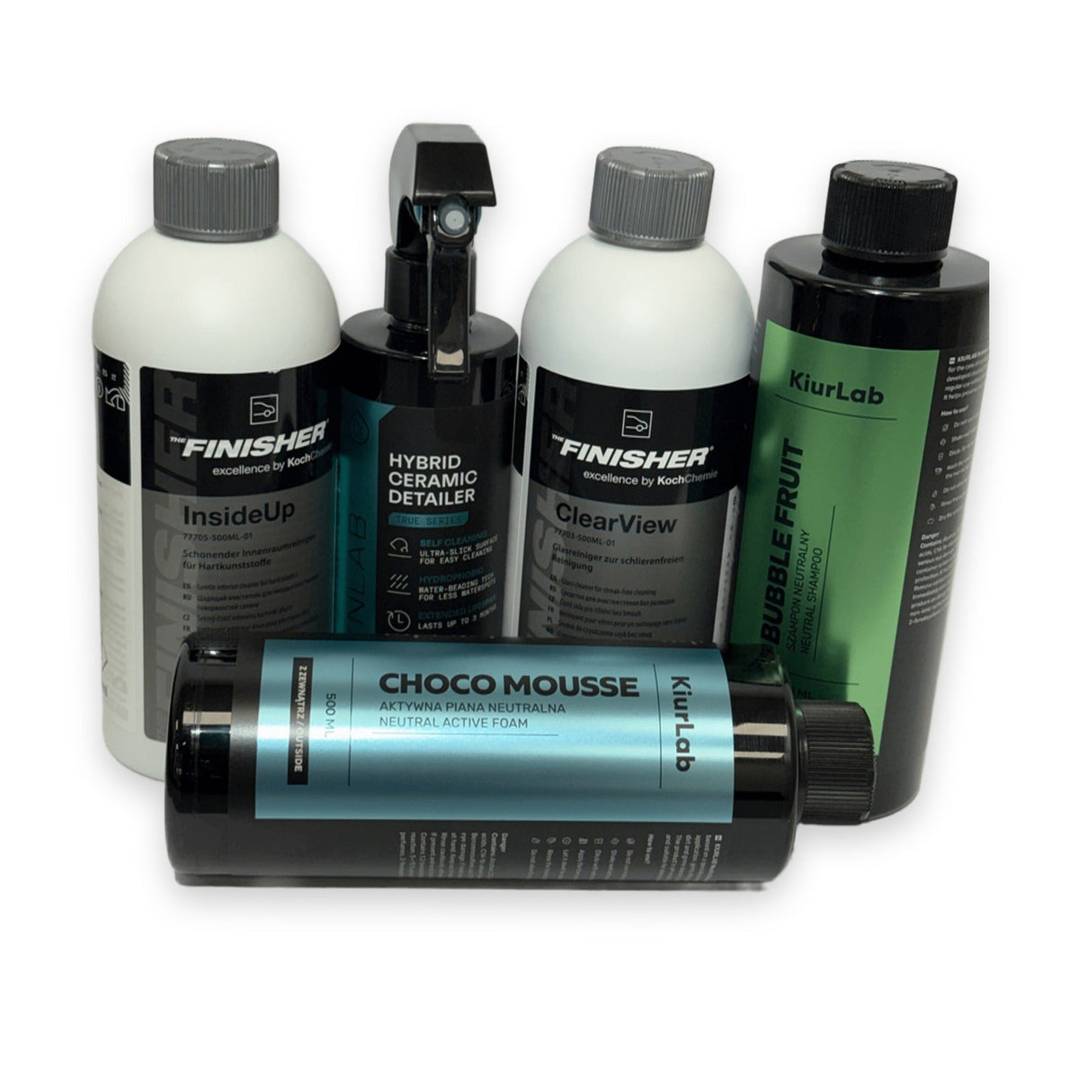 Zestaw Saturday Lab: Choco Mousse, Bubble Fruit, InsideUp, ClearView i Hybrid Ceramic Detailer