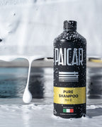 PAICAR Pure Shampoo na tle piany, zdjęcie producenta